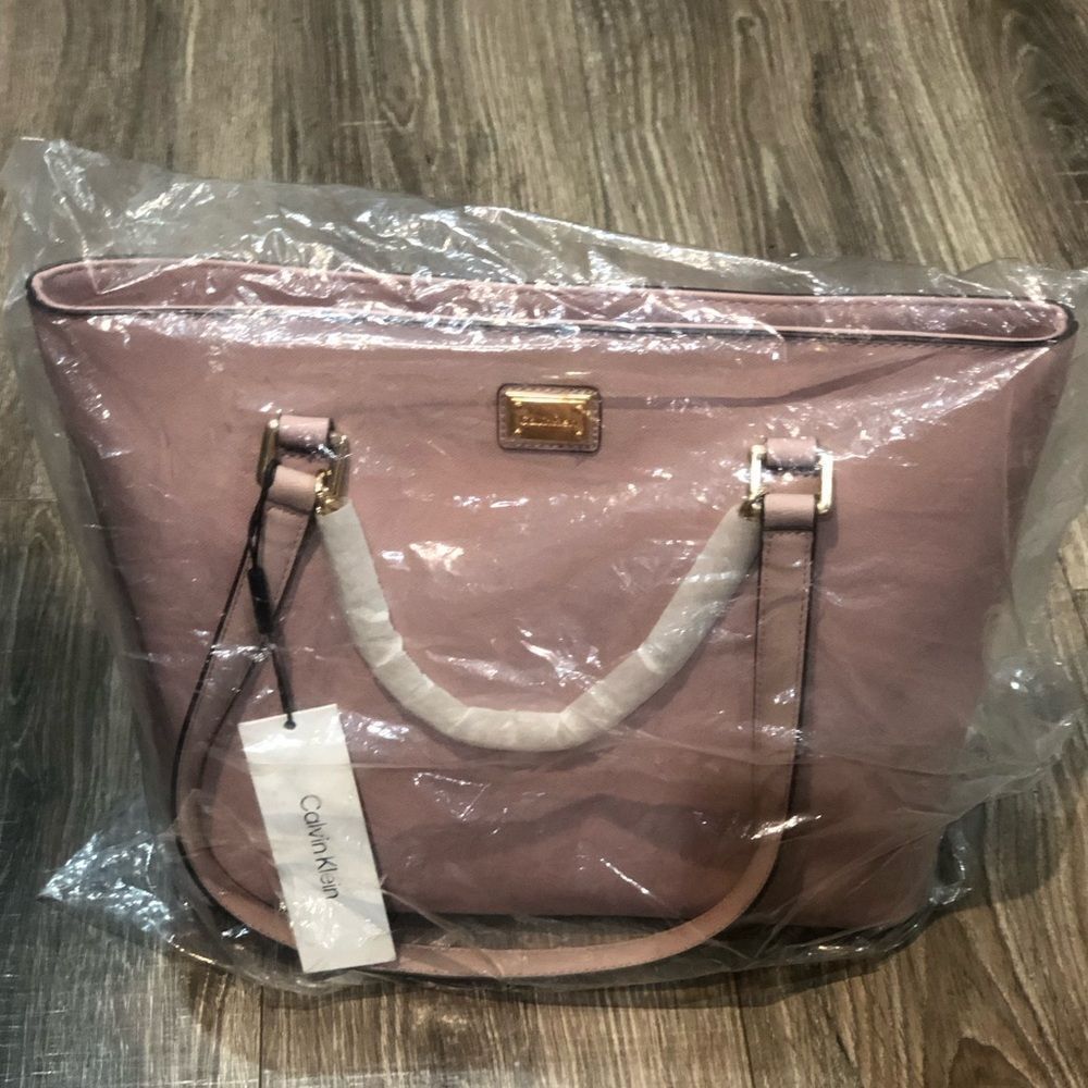 NEW Calvin Klein Blush Pink Tote Bag - Picture 10 of 11